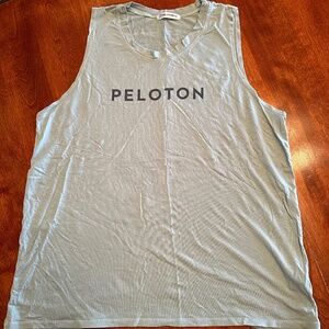 Peloton  Spirit Muscle Tank EUC Women's XL Blue-Green